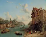 Henry Gritten, On the Rhine 1852, 1852, oil on canvas