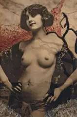 Joshua Yeldham, Pearl of the Overflow (The Bird Nest Diary Series) 2004, 2004, pencil, charcoal and gouache on photographic image