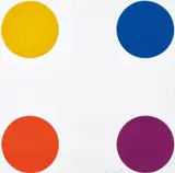 Norleucine (from 12 Woodcut Spots) 2010 by Damien Hirst, 2010, coloured woodcut, sold Jun 2021
