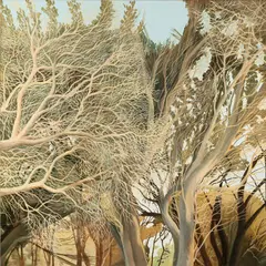 Leaving Fortescue Bay 2007 by David Keeling, 2007, oil on canvas, sold Mar 2021
