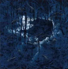 Lin Onus, Moonlight at Numerili 2 1993, 1993, synthetic polymer paint on canvas