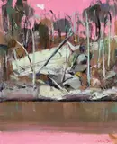 Arthur Boyd, Dusk, Shoalhaven, oil on canvas