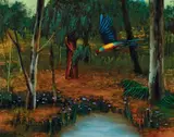 Albert Tucker, Parrot, Forest and Pond