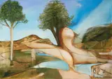 Garry Shead, Untitled (Landscape) 1976