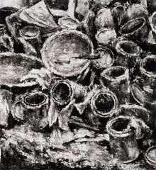 Nicholas Harding, Studio Still Life (3) 1999, 1999, ink on paper