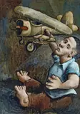 McLean Edwards, Untitled (Boy with Bi-Plane) 1995-96