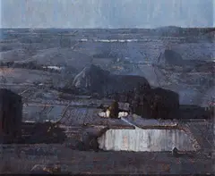 Di Pasquale's Farm 1997 by Lawrence Daws, 1997, oil on canvas, sold Mar 2021