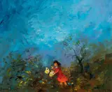 David Boyd, Butterfly Girl 1974, 1974, oil on canvas