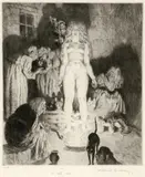 The Little Witch 1937 by Norman Lindsay, 1937, etching, engraving and stipple, sold Mar 2021