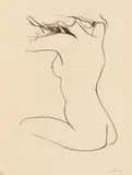 Brett Whiteley, Undressing 1973, 1973, lithograph