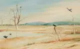 Arthur Boyd, Irrigation Lake, Wimmera 1950