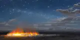 Tim Storrier, The Night Blaze 2009, 2009, oil on canvas