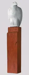 Bruce Armstrong, Bunjil 2003, 2003, cast and painted bronze and timber