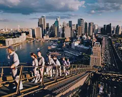 Bridge Climb (from the series Leisureland) 2000 by Anne Zahalka, 2000, C type photograph, offered Nov 2020