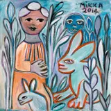 Mirka Mora, Welcoming the Blue Moon 2014