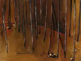 Fred Williams, Mittagong 1958, 1958, gouache on paper
