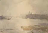 Arthur Streeton, Morning Mist on the Thames 1904