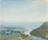 Lloyd Rees, The Valley c1932, c1932, oil on canvas on board