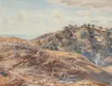 Hans Heysen, Autumn Afternoon, Mount Lofty Ranges 1950