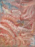 Wildflower Dreaming 1995 by Emily Kame Kngwarreye, 1995, synthetic polymer paint on linen, sold Nov 2020