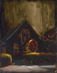 Untitled #576 1997 by Louise Hearman, 1997, oil on masonite, offered Nov 2020