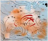Guan Wei, Trepidation Continent No. 1 2003, 2003, mixed media on paper map