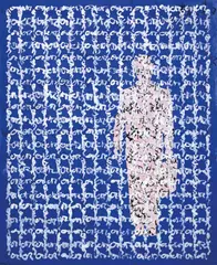 T.O. Ozkar 2003 by Gunter Christmann, 2003, synthetic polymer paint on canvas, sold Nov 2020