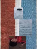 John Young, Red, Blue II (also known as Red, Blue Summer) 2003, 2003, digital scan and oil on linen