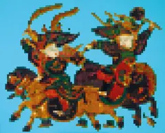 Peking Opera I 2003 by Zhong Chen, 2003, oil and synthetic polymer paint on canvas, sold Nov 2020