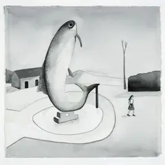 Noel McKenna, Big Trout, Adaminaby, NSW 2003, 2003, pencil, ink and watercolour on paper