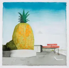 Noel McKenna, Big Pineapple, Gympie, QLD 2003, 2003, pencil, ink and watercolour on paper