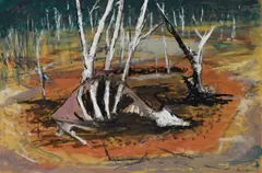 Clifton Pugh, Carcass 1958, 1958, watercolour and gouache on paper