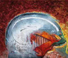 Soul Friend 1988 by Fred Cress, 1988, synthetic polymer paint on canvas, offered Nov 2020