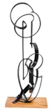 Lenton Parr, Skyros 2001, 2001, powder coated steel on wooden base