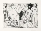 Pablo Picasso, Déménagement, ou Charrette Révolutionnaire (from Séries 347) 1968, 1968, etching and aquatint on Rives paper