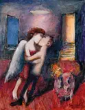 Garry Shead, Kiss of the Angel 2003, 2003, oil on board