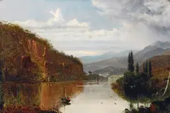 Haughton Forrest, Lake Scene, Tasmania 1882, 1882, oil on canvas