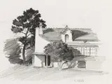 Lloyd Rees, Colonial Residence, Parramatta c1922, c1922, pencil on paper