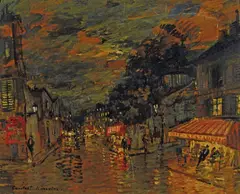 Konstantin A. Korovin, Paris, oil on board