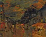 Konstantin A. Korovin, Paris, oil on board