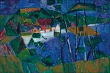 Frank Hodgkinson, Country Town 1955, 1955, oil on board
