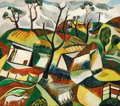 Jill Noble, Winter in the Yard 1988, 1988, oil on canvas
