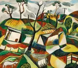 Jill Noble, Winter in the Yard 1988, 1988, oil on canvas