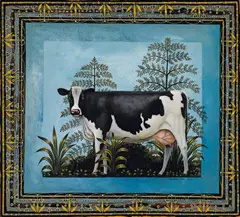 Michael McWilliams, Contented in the Shrubbery 1999, 1999, synthetic polymer paint on Huon Pine panel
