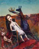 The Coronation 1997 by Garry Shead, 1997, oil on board, offered Feb 2020