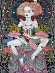 Del Kathryn Barton, Openly Song 2014, 2014, synthetic polymer paint on linen