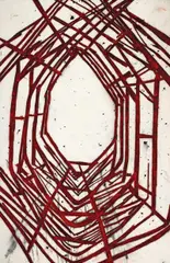 Tony Bevan, Rhomboid Expanding PC0113 2001, 2001, synthetic polymer paint and charcoal on canvas