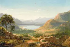 Eugene von Guerard, Italienische Landschaft (Italian Landscape) 1849, 1849, oil on canvas