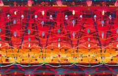 Cadmiums 2009 by Michael Johnson, 2009, oil on linen, sold Feb 2020