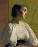 E. Phillips Fox, Girl at the Window 1890, 1890, oil on canvas